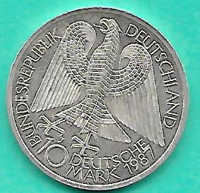 1237 -1987 750 JAHRE BERLIN 10 DEUTSCHE MARK