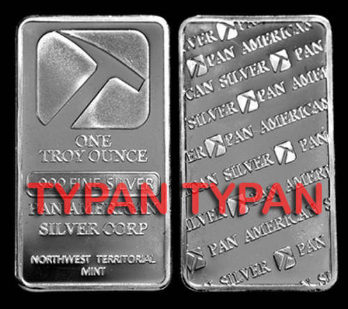 Pan American 1oz silver plated bar