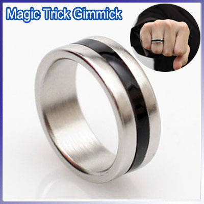 Strong Black n White Magnetic Ring for Magic Tricks
