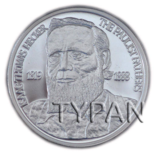 Paulist Fathers 150th Anniversary Proof Silver Medal with leather Box & COA - Rare