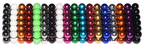 216 Neodymium Neocubes 5mm magnetic balls 18 Colour  buckyballs