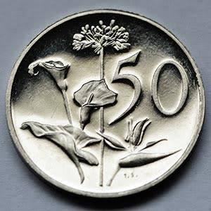1981 South Africa 50c proof nickel