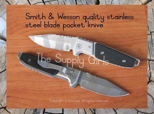 Smith & Wesson quality stainless steel foldable pocket knive
