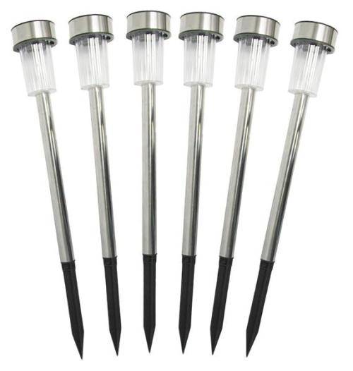 Solar Garden Lamps - 6 Piece Set