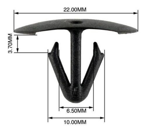 Panel Clips - 6.5mm to 10mm (50 Pack)