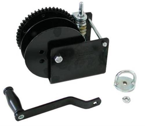 Hand Winch with Worm Gear and Split Barrel - Capacity = 680kg (1500lb)