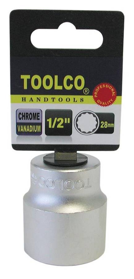 Professional 28mm 1/2" Drive 12 Point Socket