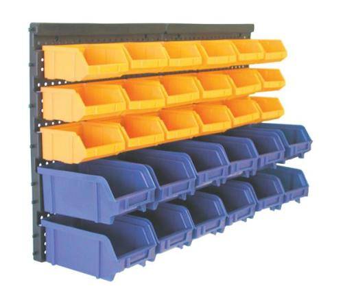 30 Bin Wall Mounted Storage Rack