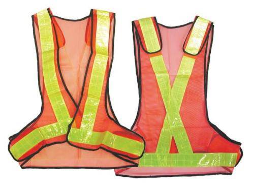 Safety Vest with Reflective Tape - Orange