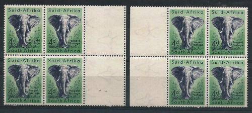 UNION OF SA 4d DEFINITIVE MARGINAL BLOCKS UMM.  SEE DESCRIPTION