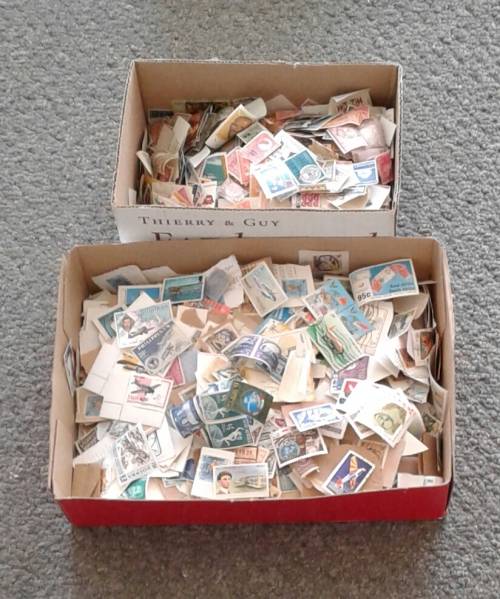 HUNDREDS AND HUNDREDS OF STAMPS WITH A LOT OF FINDS POSSIBLE!  HAPPY SORTING!