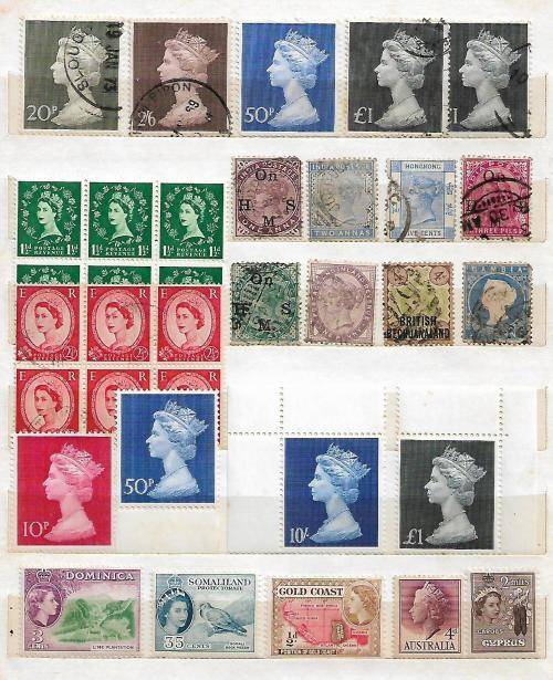 LOVELY STOCKBOOK WITH 14 PAGES OF QVIC, AND COMMONWEALTH EARLY MINT STAMPS. SEE 14 SCANS CV HUGE !!!