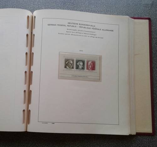 ABSOLUTELY STUNNING GERMANY PRE PRINTED ALBUM WITH MANY, MANY MINT STAMPS. SEE DESCRIPTION. ..