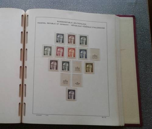 ABSOLUTELY STUNNING GERMANY PRE PRINTED ALBUM WITH MANY, MANY MINT STAMPS. SEE DESCRIPTION. ..