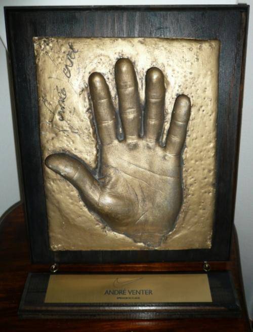 André Venter- Signed hand cast