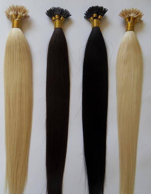 25 Keratin Bonded (I-Tip) Strands Human Hair Extensions 22"