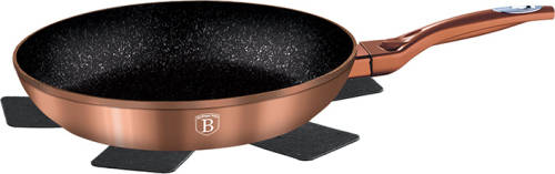 Berlinger Haus 28cm Marble Fry Pan - Rose Gold Metallic Line BH-1510