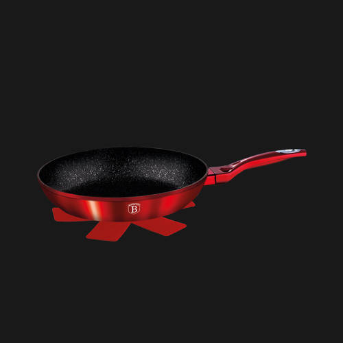BH-1254 Frypan 30 cm, Burgundy Metallic Line