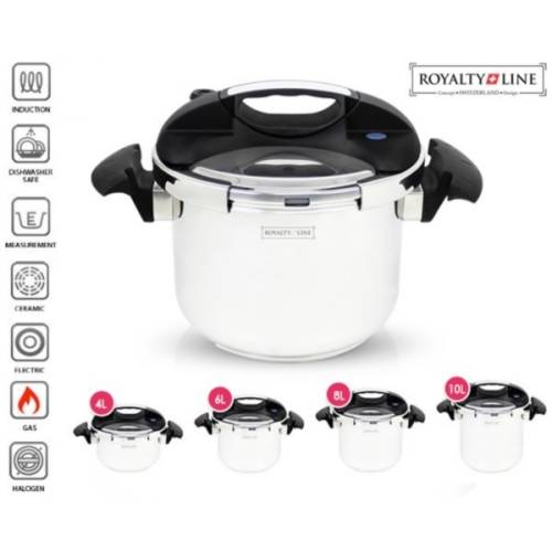 Royalty Line RL-PS6L Heavy Duty Stainless Steel Pressure Cooker ( 6 Liter )
