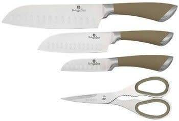 FREE SHIPPING BERLINGER HAUS BH-2052 4 pcs knife set with scissors, Velvet Chef Line