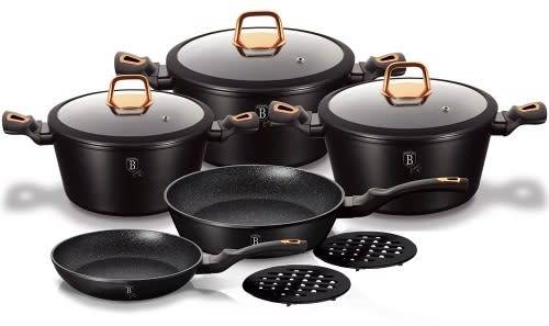 10 Piece Berlinger Haus Cookware Set | Black