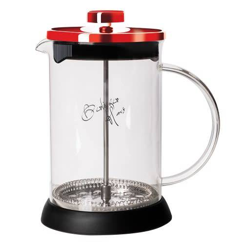 **Berlinger Haus Coffee & Tea Plunger 350ml - Burgundy,BH-1496