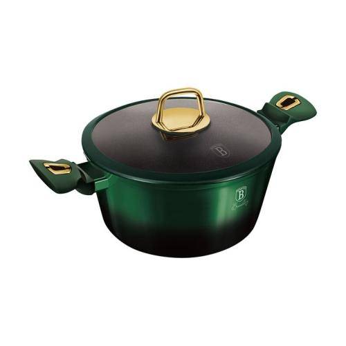 Berlinger Haus 24cm Titanium Coating Casserole with Lid - Emerald Edition