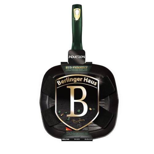 Berlinger Haus 28cm Titanium Coating Grill Pan - Emerald Edition