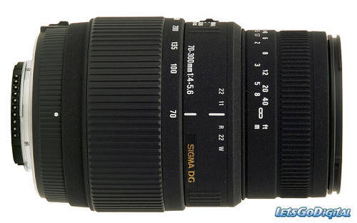 Sigma DG 70-300mm lens for NIKON starting at R1