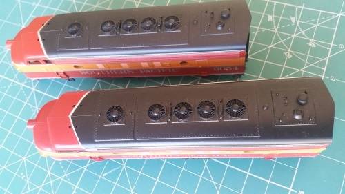 Athearn HO F7A Locomotive Shells Southern Pacific 6054 & 6441