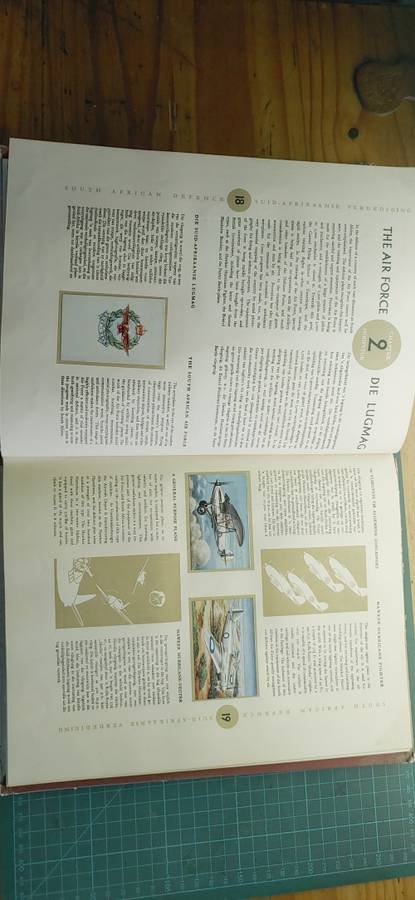 Vintage sticker book SA Defence force