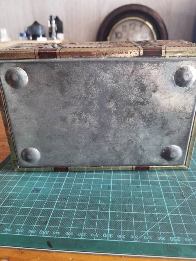 Vintage Tin treasure chest