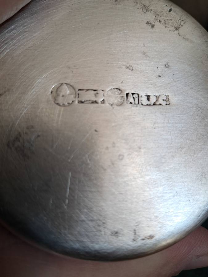 Vintage silver plated beer mug 12cm tall