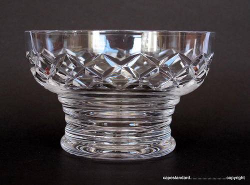 STUART CRYSTAL GLASS PUDDING BOWLS / SWEET DISHES, VINTAGE  (6x)