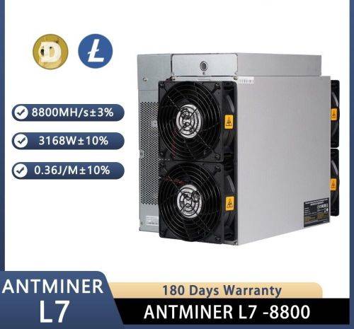 **Bitmain Antminer L7 6000Mh Crypto Miner**IN STOCK CAN BE SHIPPED IMMEDIATELY**with warranty**