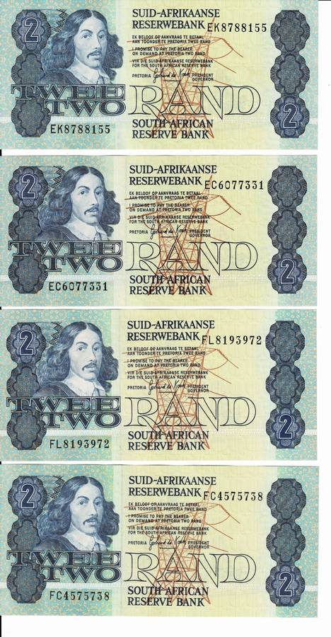 Crazy R1 Start! 13x R2 Notes Uncirculated. G De Kock