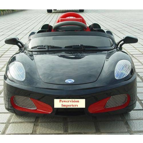 Black Ferrari ride on Kids 6V Rechargeable Battery Powered Car with Remote!