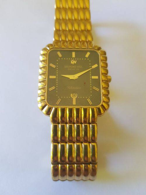 Raymond Weil Geneve Nabucco  18ck Gold electroplated.
