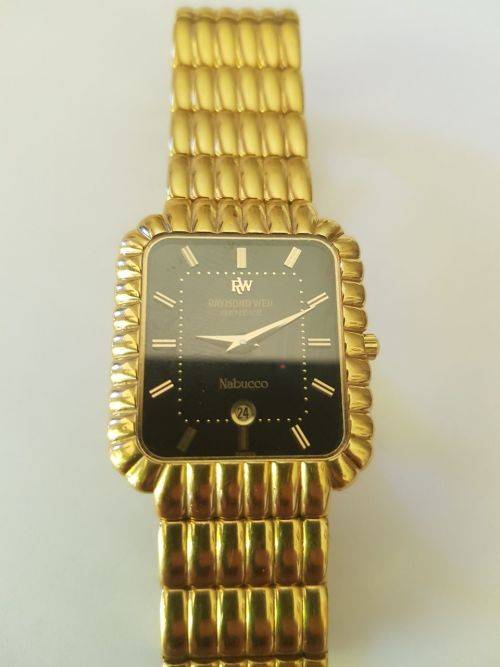 Raymond Weil Geneve Nabucco  18ck Gold electroplated.