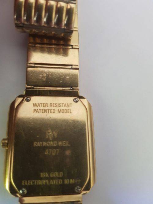 Raymond Weil Geneve Nabucco  18ck Gold electroplated.