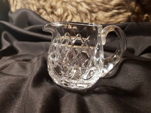 fine cut crystal small milk jug