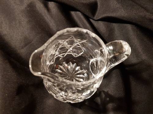 fine cut crystal small milk jug