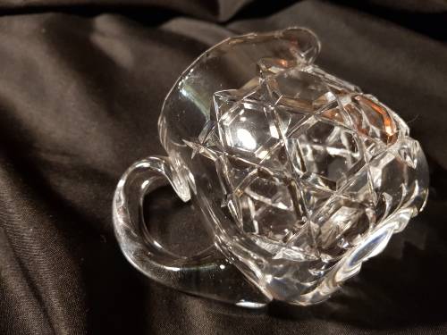 fine cut crystal small milk jug