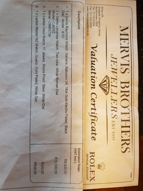 Raymond Weil Geneve Nabucco  18ck Gold electroplated.