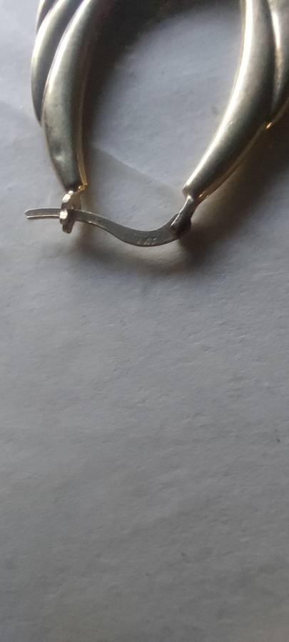 Rare find 9ct creole large earrings