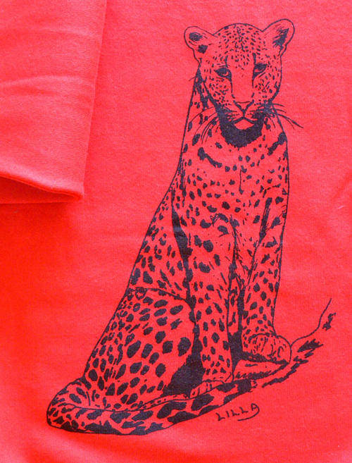 Leopard design long sleeved sweatshirt