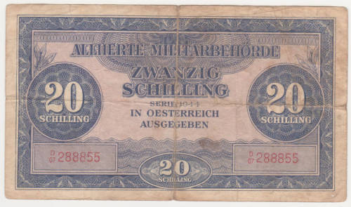 #CRAZY R1 START# Austria 20 shillings 1944