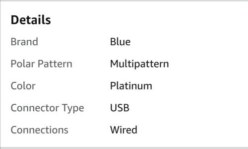 Blue Yeti USB Recording Microphone