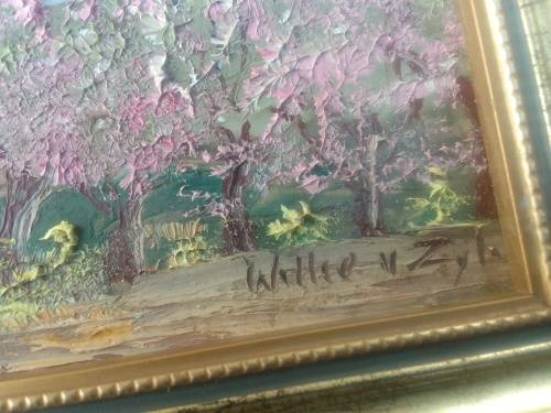 Walter Van Zyl Painting. Frame size 23x15cm