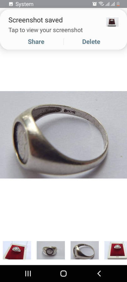 Sterling silver ring